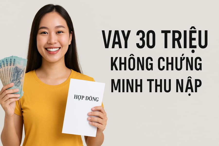 vay nóng 30 triệu không chứng minh thu nhập