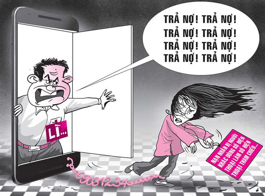 áp lực khi bị đòi nợ liên tục