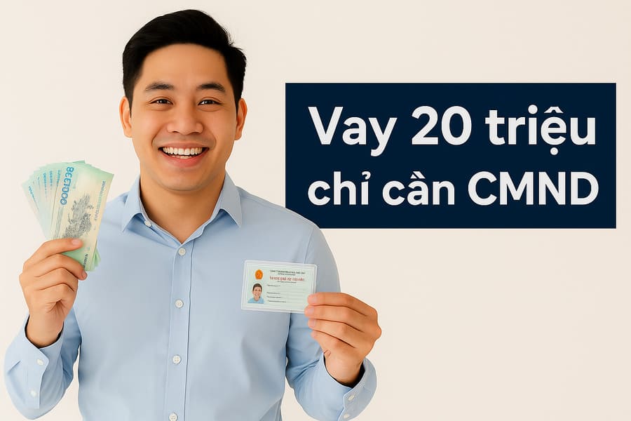 Vay nóng 20 triệu chỉ cần cmnd