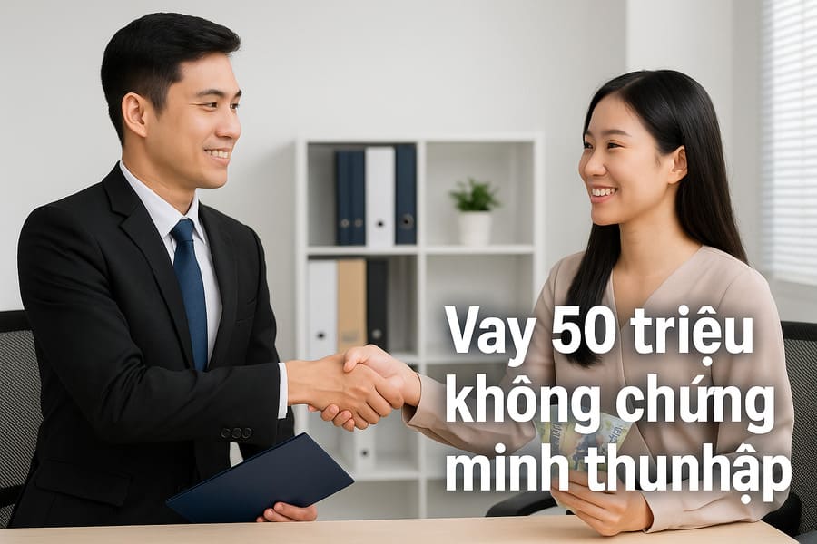 Vay 50 triệu không chứng minh thu nhập