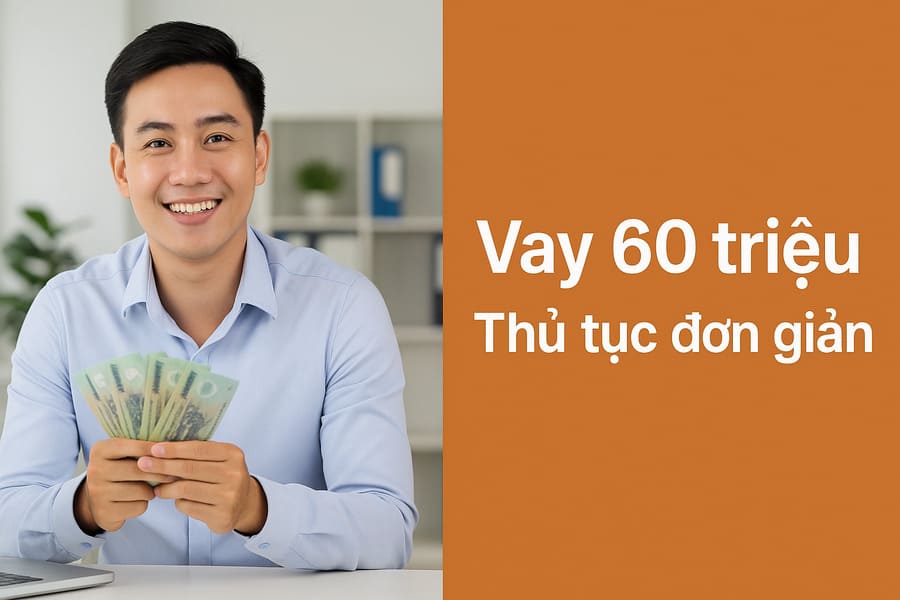 Vay 60 triệu thủ tục đơn giản