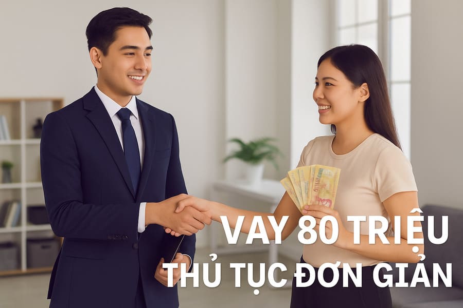 Vay 80 triệu thủ tục đơn giản