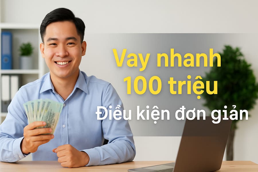 Vay nhanh 100 triệu điều kiện đơn giản
