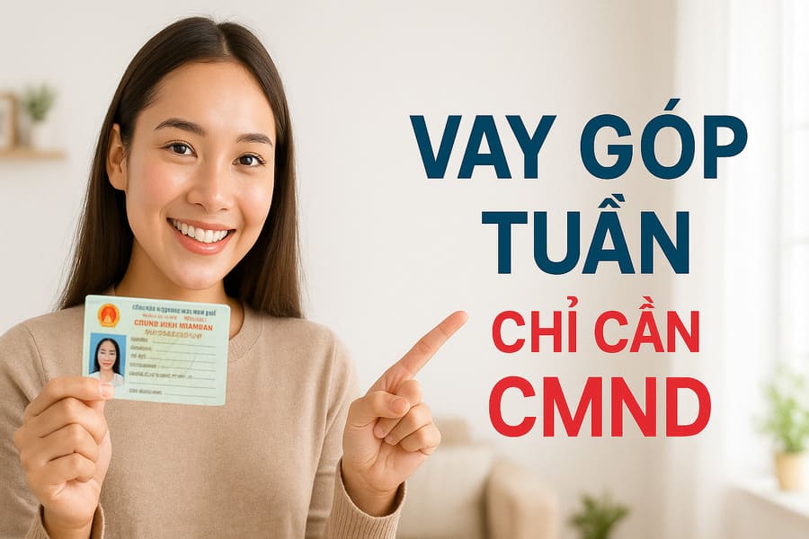 Cho vay góp tuần chỉ cần CMND