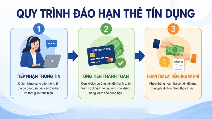 cách đáo hạn thẻ tín dụng